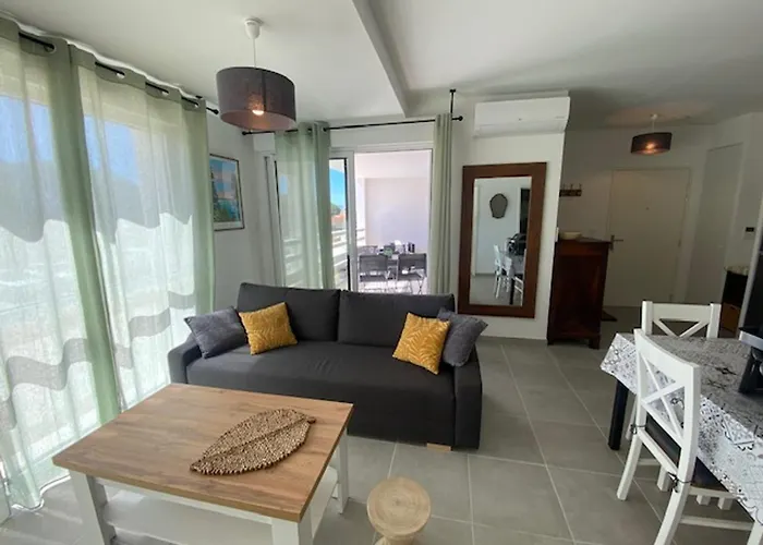Beau T2 Climatise Pour 4 Pers., Terrasse Et Parking A Port - Fr-1-727-29 Apartament Leucate