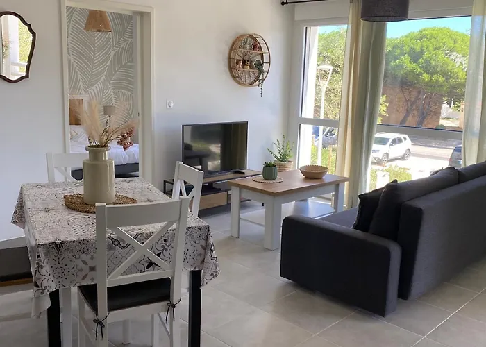 Beau T2 Climatise Pour 4 Pers., Terrasse Et Parking A Port - Fr-1-727-29 Apartament